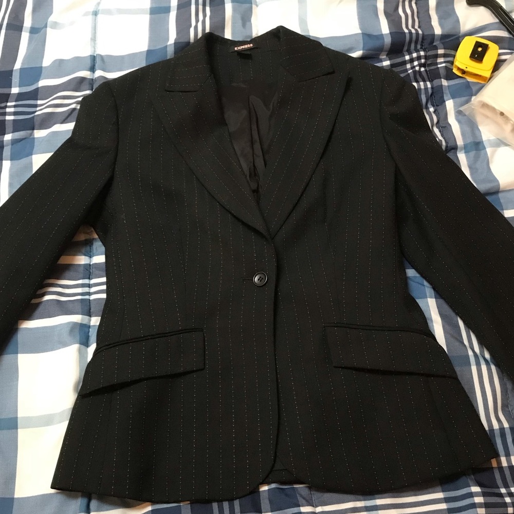 Express black tailored blazer
